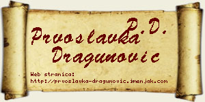 Prvoslavka Dragunović vizit kartica